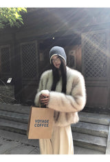 Ramswool Padded Fur Knit Jacket