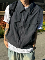 Trucker nylon collar vest 2C
