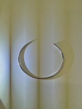Silver minimal bangle bracelet
