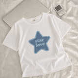 スターラブ プリント ルーズ ショートスリーブTシャツ(4 colors)