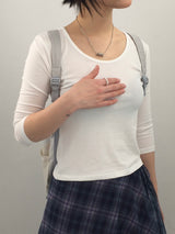 Semi-balloon pocket cotton pants