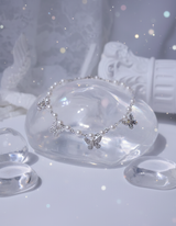 [Redvelet Joy, Jo Yu-ri Necklace] Butterfly Waltz Choker Necklace - Silver Color
