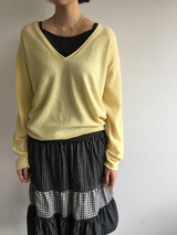 フォールド チェック スカート (3color)