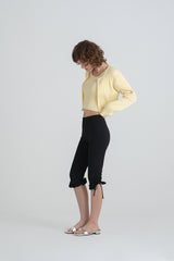 Ribbed half knit_yellow