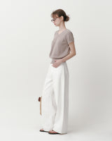 [MADE] New oven V-neck linen short sleeve knit