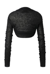 Angel shawl bolero - black