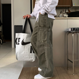 No-Mace Parachute Deep Dying Cargo Wide Pants
