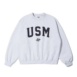 USM スウェットシャツ_ホワイトグレー