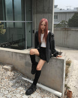 Pigment stud hood jumper