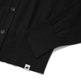 KIRSH PLAIN SEE THROUGH CROP CARDIGAN - BLACK       