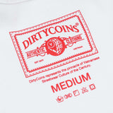DirtyCoins プリントラベルタンクトップ ホワイト