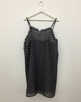Back button chiffon one-piece (1color)