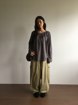 Hema Eyelet Shirred T-shirt (2color)