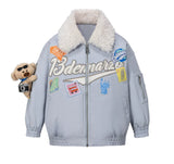 13DE MARZO BabyBear Travel Badge Jacket Blue