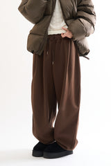 Mink pintuck balloon jogger sweatpants