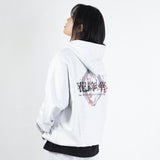 SNOW PLUM BLOSSOM HOODIE (MELANGE)