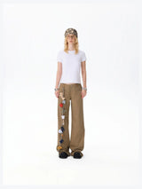 13DE MARZO Tailor Bear Hanger Cargo Pants Green