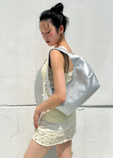 Patch Hobo bag (silver)