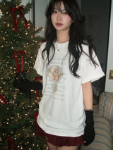 Snowman short-sleeved T-shirt