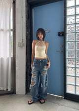 SUN DAMAGE WIDE PANTS (S-L)