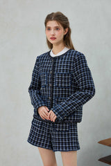 COMELY TWEED JACKET / BLACK