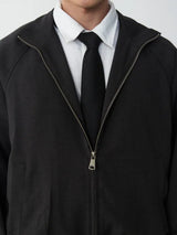 Embroidered Black Tie