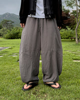 Beo Curved Linen Balloon Pants