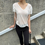 SEETHROUGH SLIM LINE TSHIRT WHITE
