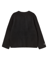 24FW Vネックソリッドカーディガン ブラック