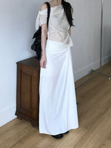 Layer off-shoulder blouse (3 colors)