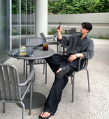  Stable Summer Ice Pigment Linen Shirt