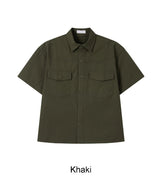 Renter Two-Pocket Crop Short Sleeve Shirt