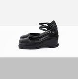 Belleen Flat Mary Jane Chunky Heel