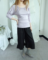 AMELIE SHIRRING PUFF T-SHIRT