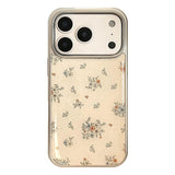ヴィンテージ コーティッド フラワー プリント iPhone ケース