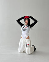 アイラブラグランボディスーツTシャツ