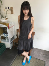 Liline Ribbon Shirring Capri Leggings Pants
