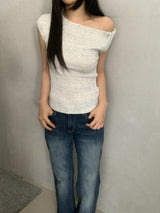 Mandy One-Off Twisted Knit Top