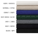 Nade Washable Overfit High Neck Turtle Semi-Zip-Up Knit
