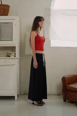 Jersey long skirt_black