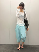 Teenager Capri Jogger Number Patch Jogger Pants 3color