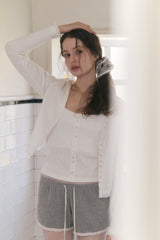 Sweet Dreams Button Cami Top (White)