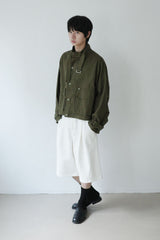 buckle neck field jacket