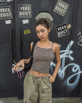 Move Leopard Crop Sleeveless
