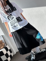 Aven Heavyweight Graphic Patch Bermuda Shorts 2color