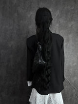 pocket basic striped jacket