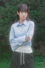 スリムラインカフシャツ