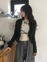 エルサフリンジカーディガン