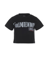 8287 Limitedition Short Sleeve Crop Tee (Black)