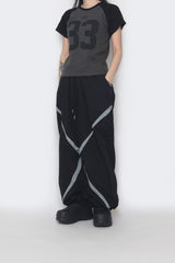 33 ラグラン半袖クロップTシャツ